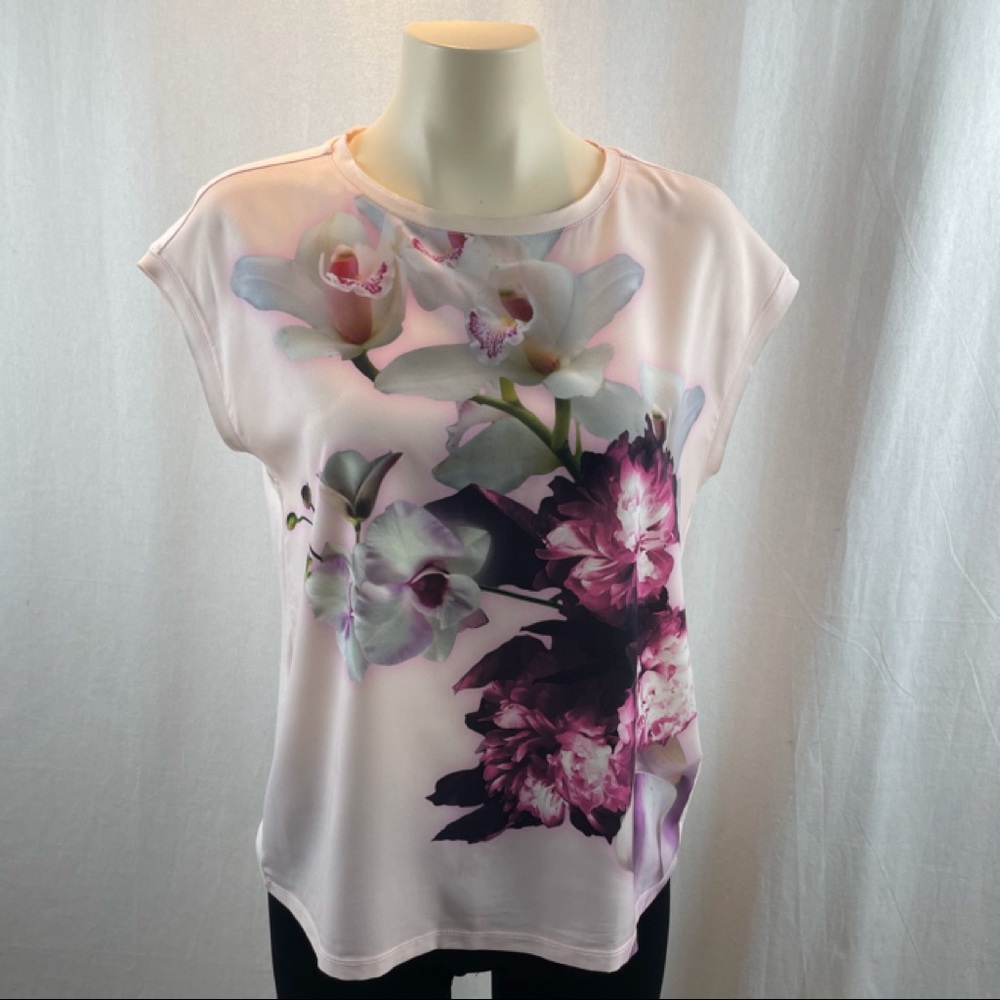 Ted Baker Cosita Ethereal Pisie Viscose Top Nude Pink